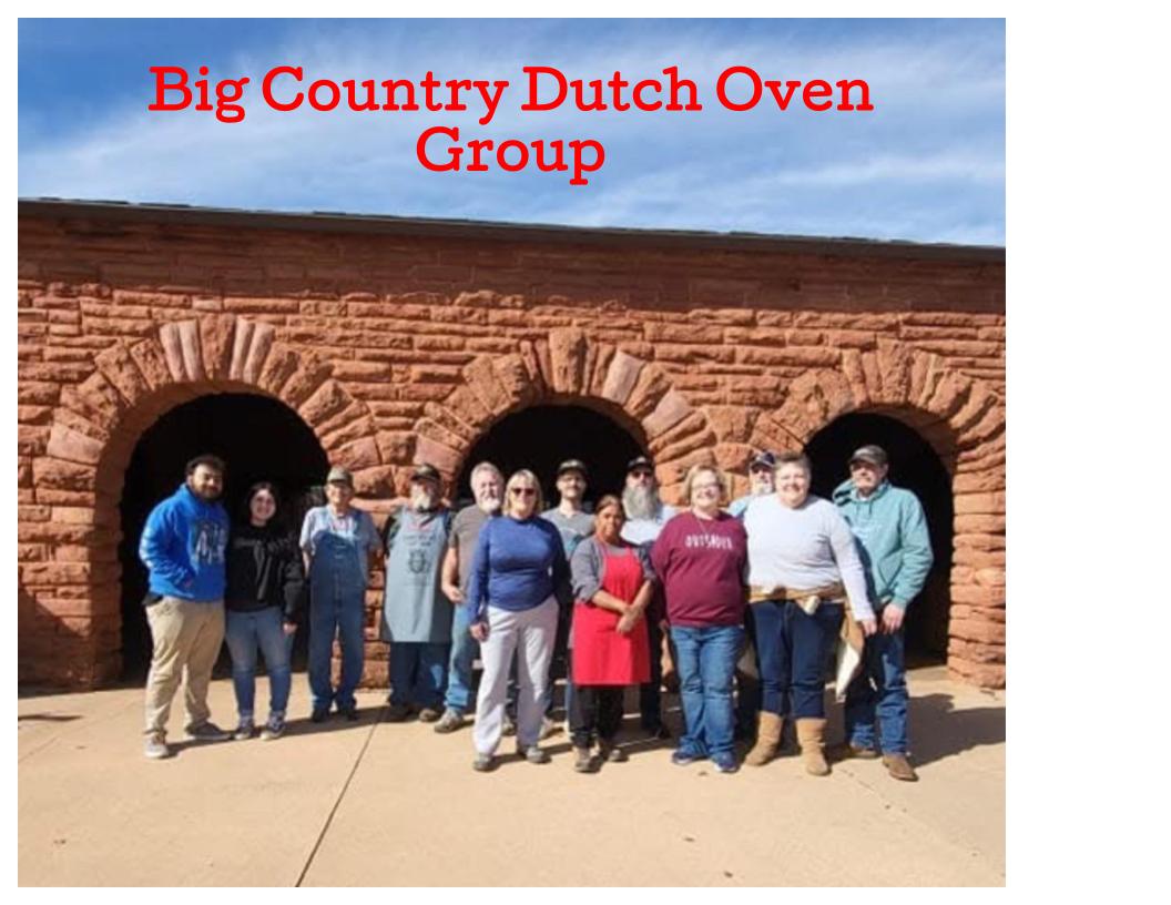 BIG COUNTRY DUTCH OVEN GROUP (Abilene Area)